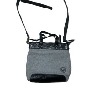 Pistil Gray Wool /Faux Leather Black Women's Bag
